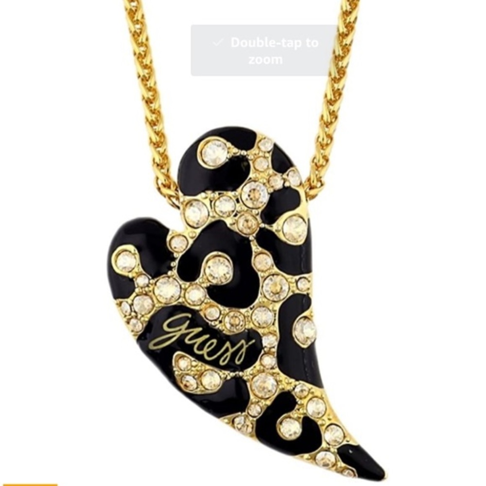 Guess Heart Pendant Necklace